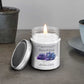 ANTISTRESS - Amethyst Kristall Duftkerze - Wasserjasmin | Meersalzrose | Ozon - Heilende Kerze, Edelsteine, Reiki, Kristall, Stein, Heilung, Reinigung, Meditation
