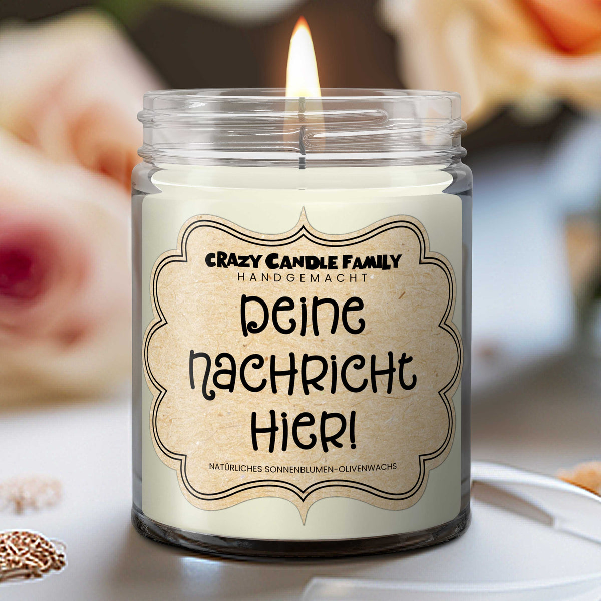 Personalisierte Geschenk Kerze mit Duft, individuelle Nachricht für Frauen zum Muttertag, Geschenke für Mama handgemacht