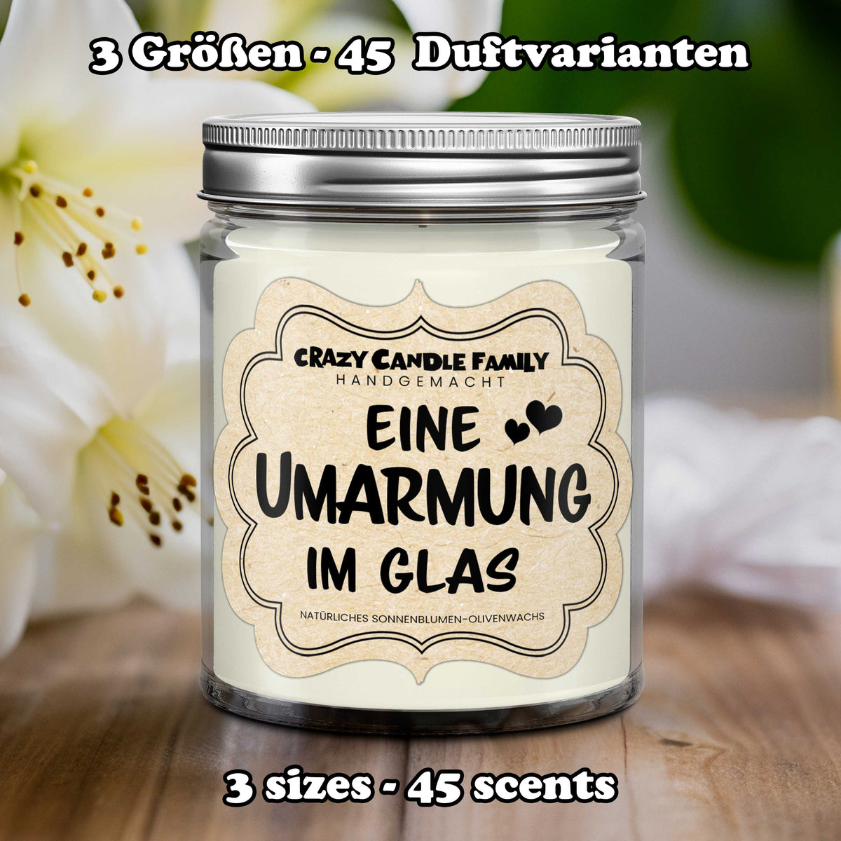 Eine Umarmung im Glas Kerze - Geschenke für Krebs Überlebende, Geschenk für Freund mit Krebs, Gute Besserung Geschenk, Krankheit Geschenk