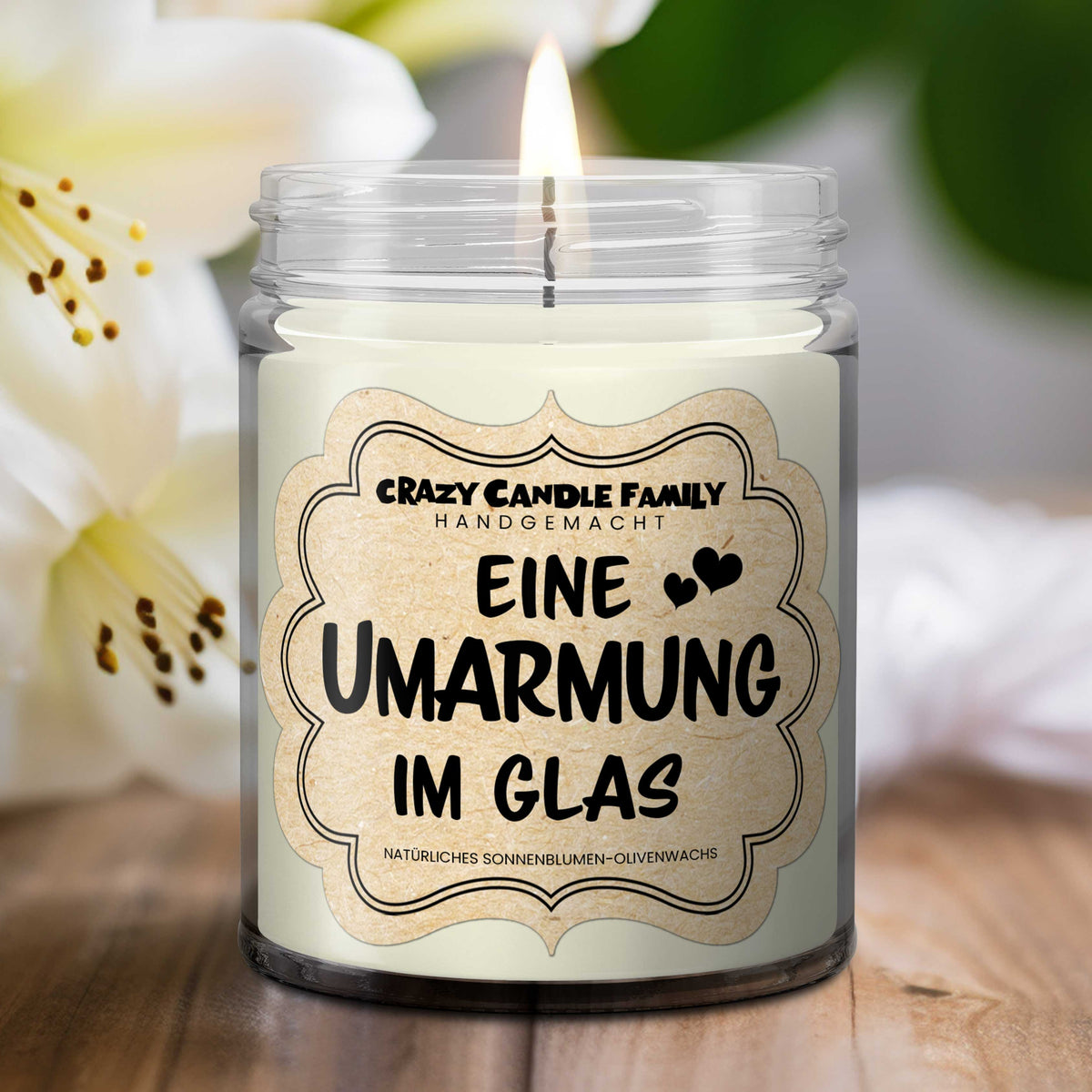 Eine Umarmung im Glas Kerze - Geschenke für Krebs Überlebende, Geschenk für Freund mit Krebs, Gute Besserung Geschenk, Krankheit Geschenk