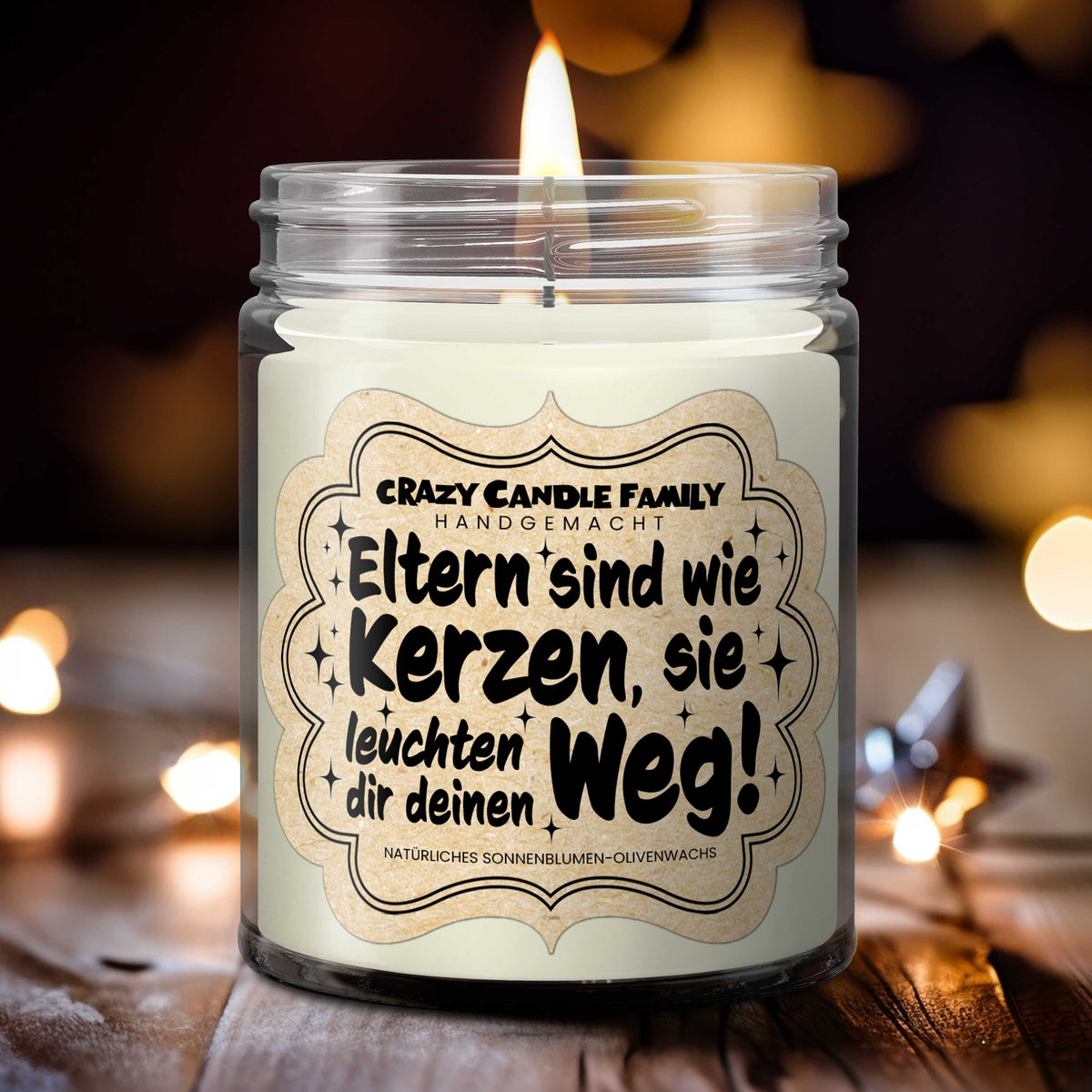 Eltern sind wie Kerzen, sie leuchten dir deinen Weg. Eltern Geschenke für Frauen Papa Mama Geschenk personalisiert Geschenk Geburtstag