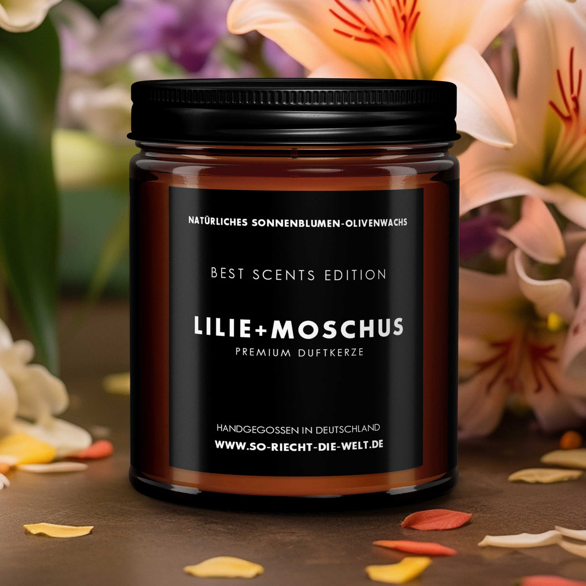 Lilie & Moschus Kerze - Best Scents Edition