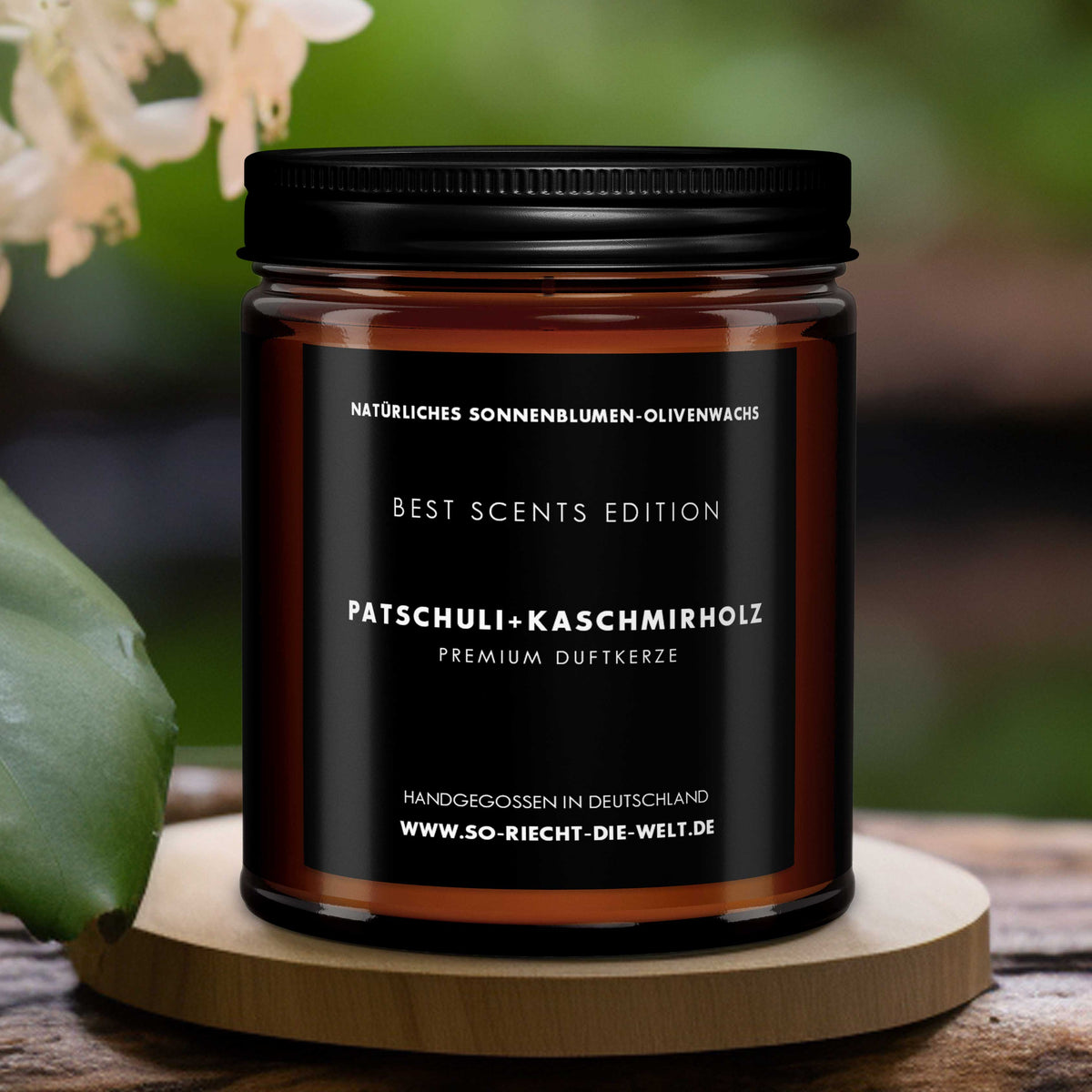 Patschuli & Kaschmirholz Kerze - Best Scents Edition