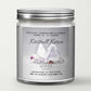 KRAFT - Quarz Kristall Duftkerze - Gletscher | Morgenluft - Heilende Kerze, Edelsteine, Reiki, Kristall, Stein, Heilung, Reinigung, Meditation, Geschenk