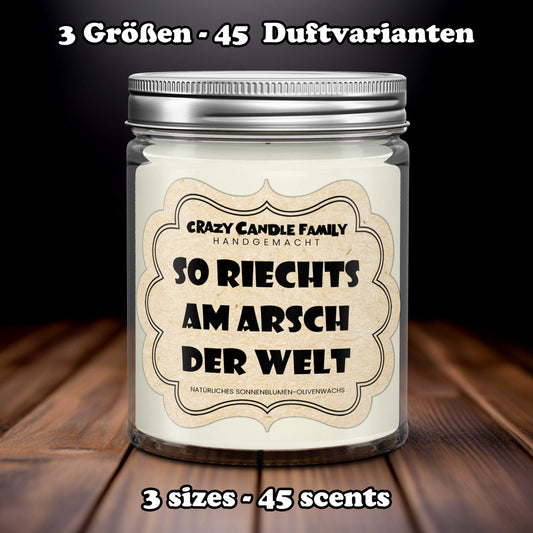 So riechts am Arsch der Welt - lustige Kerze Geburtstagsgeschenke für Frauen Geburtstag für beste Freundin Geburtstag Schwester Familie Spaß