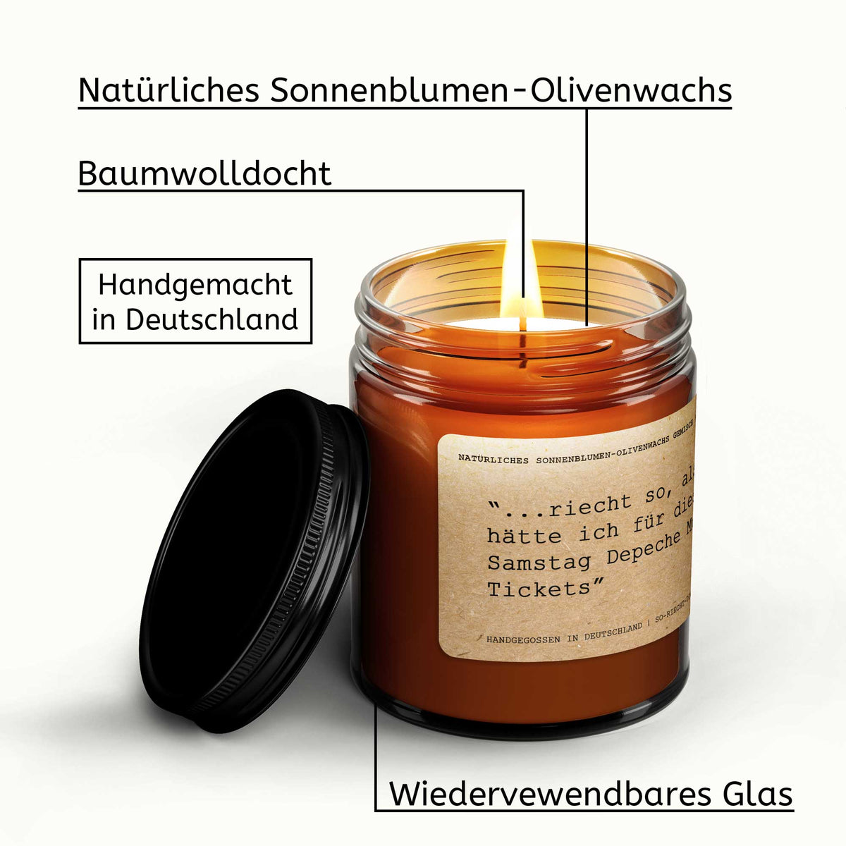 Actions are the seeds of fate... , Harry Trumann, Duftkerze, Kerze, Zitate, Geschenk, Geschenk für Freunde, Geburtstag, Freimaurer