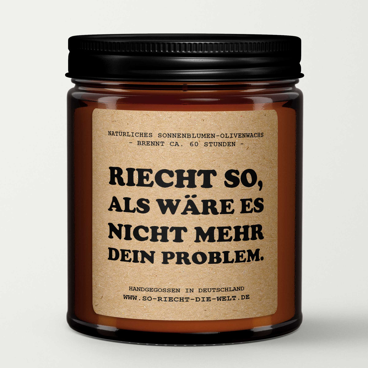 Riecht so, als wäre es nicht mehr dein Problem, Duftkerze, Kerze, Genesungsgeschenk, heilende Stimmung, Geschenk für Freunde, Genesungsgeschenk nach einer Operation, Heilung