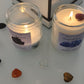 KREATIVITÄT & SELBSTVERTRAUEN - Karneol Kristall Duftkerze - Bergamotte | Kaschmir - Heilende Kerze, Edelsteine, Reiki, Kristall, Stein, Heilung, Reinigung, Meditation, Geschenk