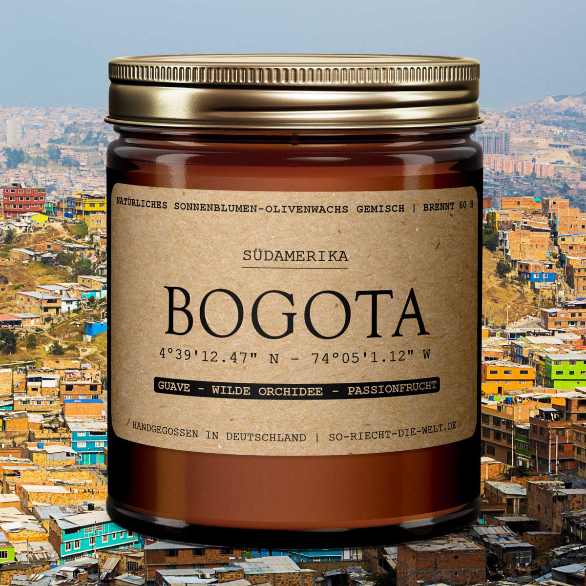 Bogota Duftkerze - Guave | Wilde Orchidee | Passionfrucht