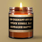 Motivations-Botschaft Kerze "Ein Diamant ist ein Stück Kohle, das Ausdauer hatte" Duft: Feige-Vanille-Zedernholz