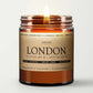 London Duftkerze - weißes Patchouli | helles Amber | Kaschmirholz