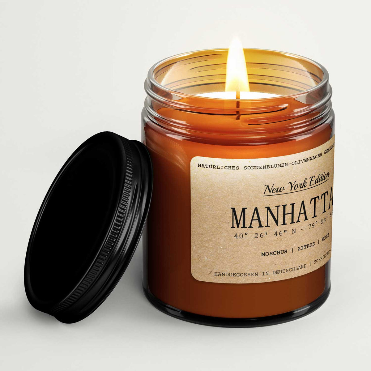 Manhattan Duftkerze - New York Edition - Moschus | Zitrus | Holz