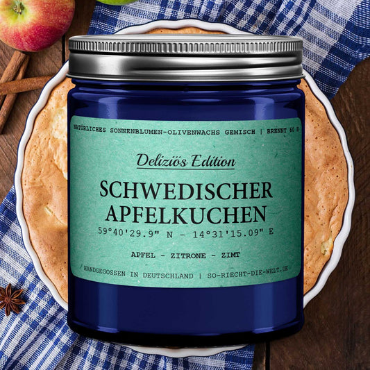Schwedischer Apfelkuchen Kerze - Deliziös Edition - Apfel | Zitrone | Zimt