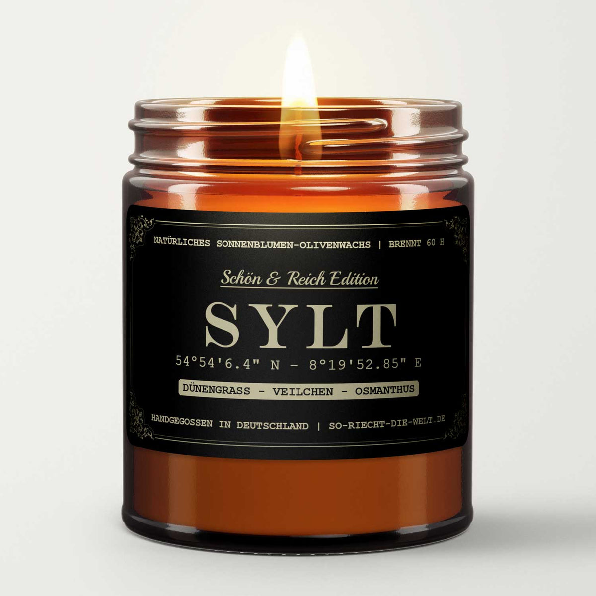Sylt Kerze - Schön & Reich Edition - Dünengrass | Veilchen | Osmanthus