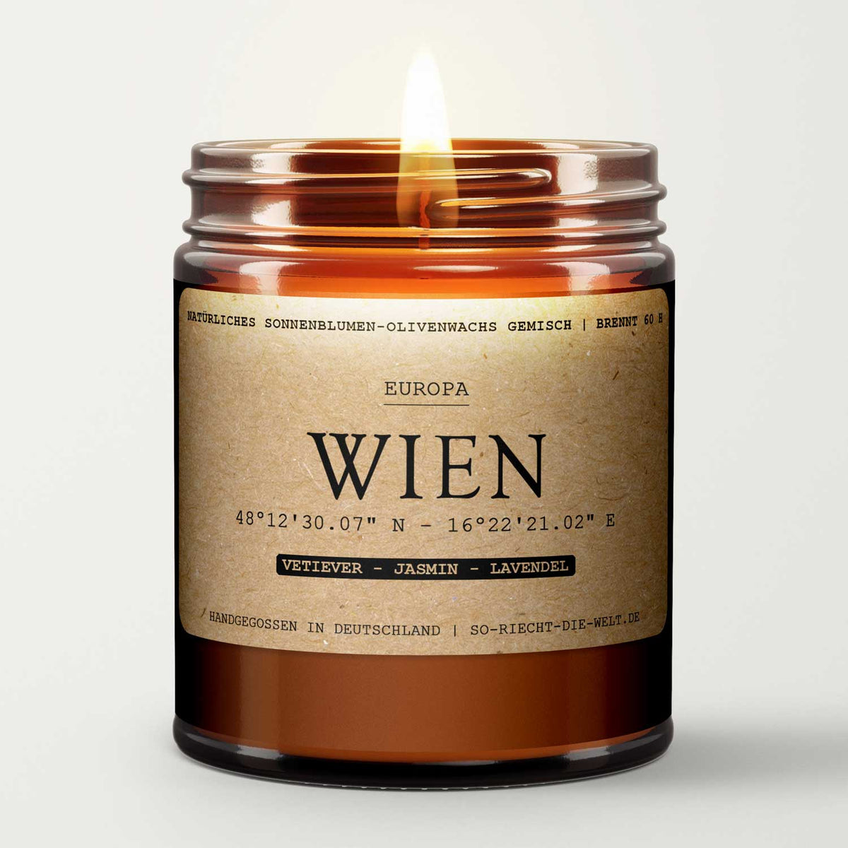 Wien Kerze - Vetiever | Jasmin | Lavendel