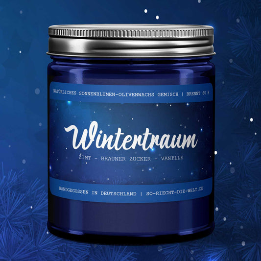 Wintertraum Kerze - Zimt | Brauner Zucker | Vanille